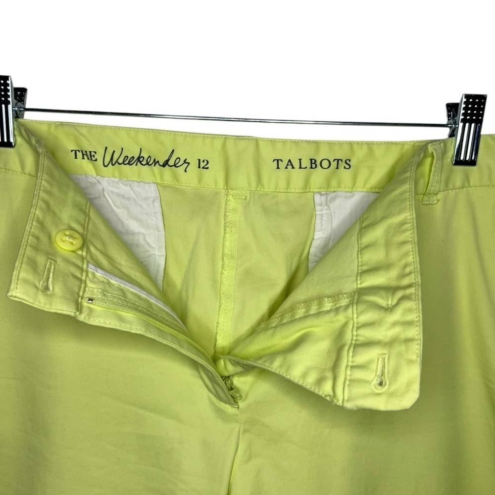 Talbots The Weekender Chino Pants Yellow Size 12 - Picture 2 of 4
